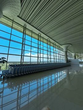 Editorial, yogyakarta, central java, indonesia, new airport, some people seen Stock-Fotos