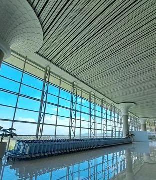 Editorial, yogyakarta, central java, indonesia, new airport, some people seen Stock Photos