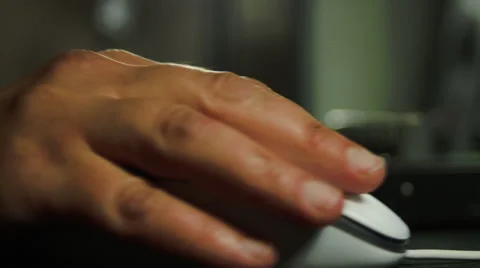 Editor's Hand On Mouse With Rack Focus On Sound Mixer, Editing Group, Media, Pan Stock Footage 50550953