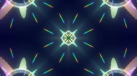 EDM Audio Waveform Kaleidoscope Stock-Footage 59181592