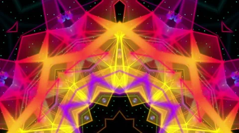 EDM kaleidoscope loop Stock Footage 64866298