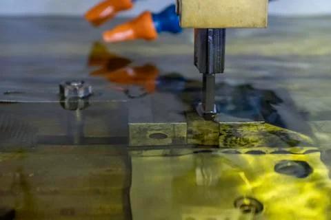 EDM Machine in runing working on job Stock Photos