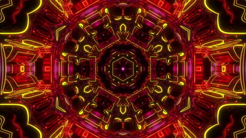 EDM VJ Loop 25 Stock Footage 202130619