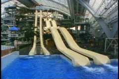 Indoor Water Park Pool At West Edmonton Stock Video Pond5