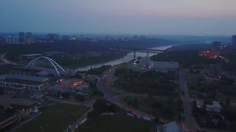 Edmonton downtown in Alberta, Canada Stock Footage 81045184