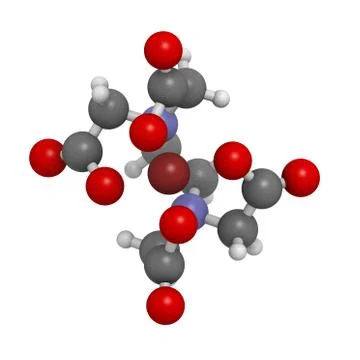 Edta iron complex, molecular model Stock Illustration