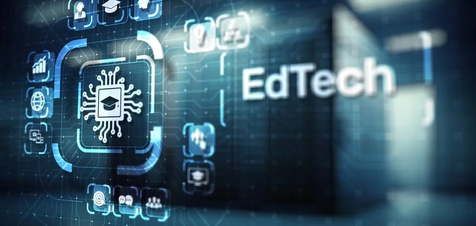 EdTech Education Technology e-learning online learning internet technology co Stock Photos