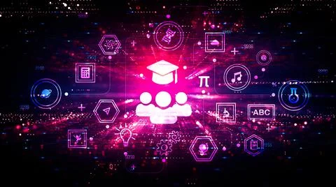 EdTech - Education Technology - Innovative New Ways to Learn and Teach Stock-Illustration