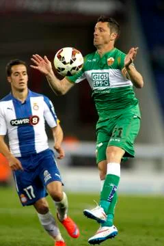Edu Albacar of Elche CF Stock Photos