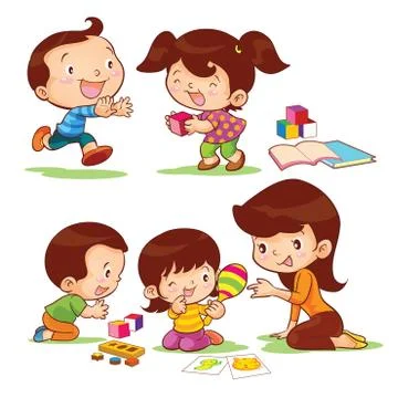 Educate children Stock Illustration