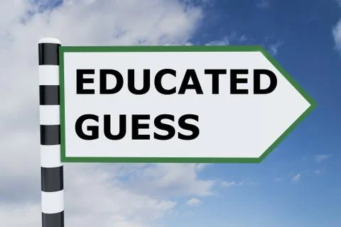 Educated Guess concept Stock Illustration