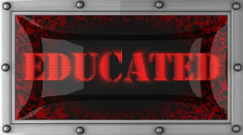 Educated on led Video stock 8704550