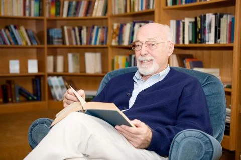 Educated Senior Man Stock Photos