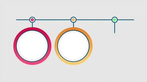 Education for all multicolor circle animated infographic template Stock Footage 344173767
