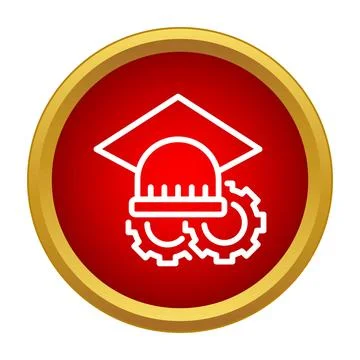Education and industrial training engineering concept icon Stock Illustration