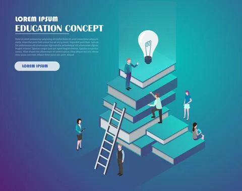 Education and knowledge concept Stock Illustration