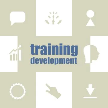 Education and learn concept: Training Development . Infographic Elements. Bus Stock Illustration