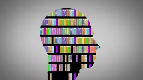 Education and Learn new things. Man Knowledge and Cognition. Skill up and i.. Stock Footage 305670677