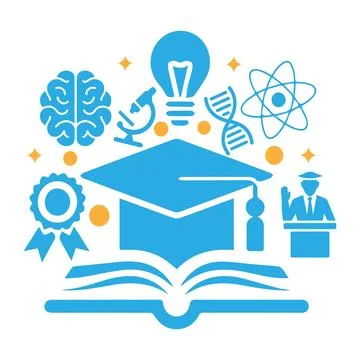 Education and learning concepts icon Illustrazione stock