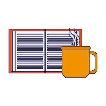 Education and learning elements blue lines Stock Illustration