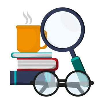 Education and learning elements Illustrazione stock