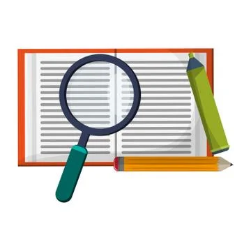 Education and learning elements Illustrazione stock