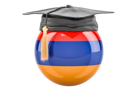 Education and study in Armenia concept, 3D rendering Stock Illustration