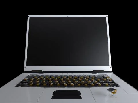 Education and technology concept with notebook Stock Illustration