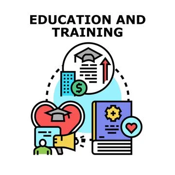 Education and training concept vector illustration Stock Illustration
