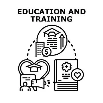 Education and training concept vector illustration Stock Illustration