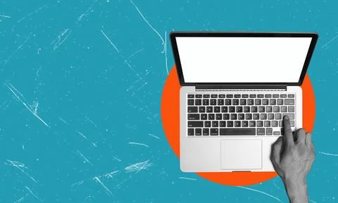 Education and work in the field of computer technology. Stock Photos