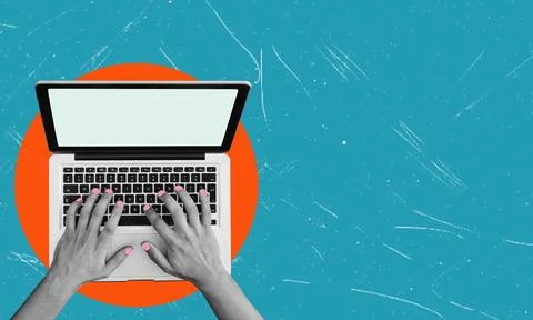 Education and work in the field of computer technology. Stock Photos