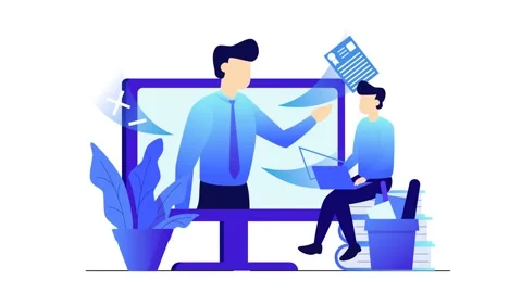 Education animated flat design concept. Stock-Footage 231271777