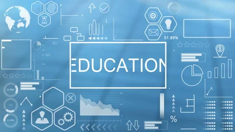 Education, Animated Typography Stock Footage 133235613