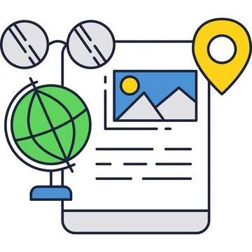 Education app icon study online vector isolated Illustrazione stock
