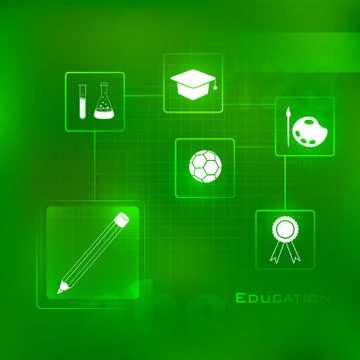 Education Background Stock Illustration