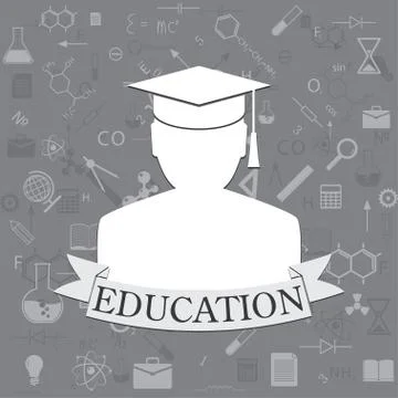 Education background Stock Illustration