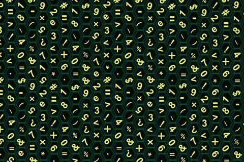 Education Background. Mathematics Background. Stock Illustration