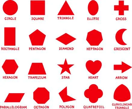 Education basic geometric shapes Stock Illustration