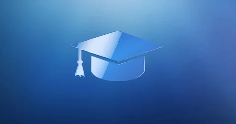 Education Blue 3d Icon Vídeos de archivo 69804782