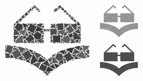 Education book Composition Icon of Humpy Pieces 스톡 일러스트