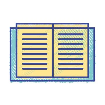 Education book object to learn and study Ilustración de archivo