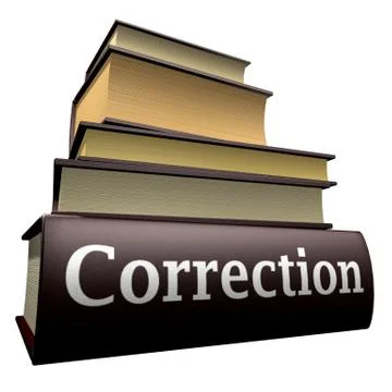 Education books - Correction Stock Illustration