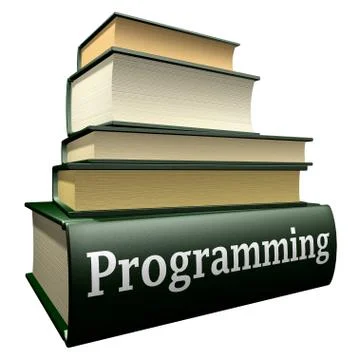 Education books - programming Stock Illustration