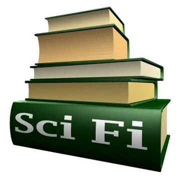 Education books - sci fi Stock-Illustration