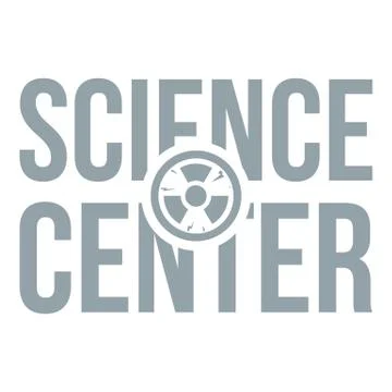 Education center logo, simple gray style Stock Illustration
