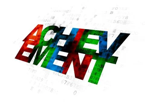Education concept: Achievement on Digital background 스톡 일러스트