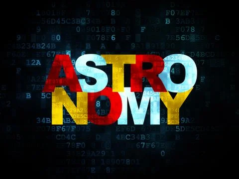 Education concept: Astronomy on Digital background イラスト素材
