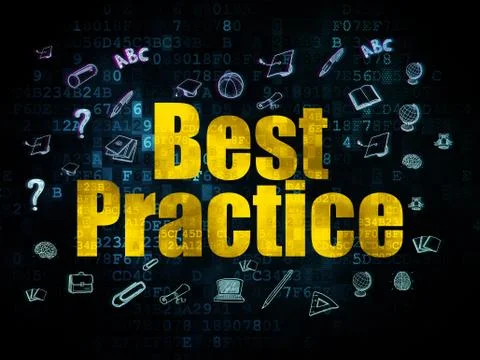 Education concept: Best Practice on Digital background Illustrazione stock
