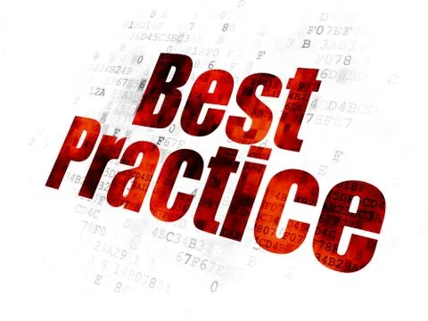 Education concept: Best Practice on Digital background 스톡 일러스트